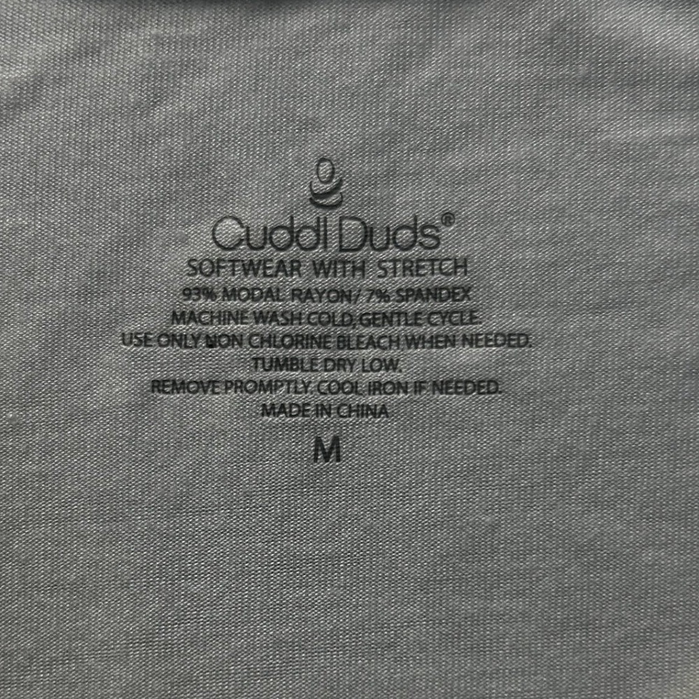 Cuddl Duds V Neck Long Sleeve Womens Medium White Softwear Lounge Sleepwear Top - Picture 3 of 6